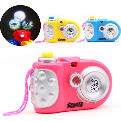 Novel Cartoon Projection Camera Toy Cartoon Projection Nursery Toys Children Educational Toys Baby Gift Brinquedos Random Color