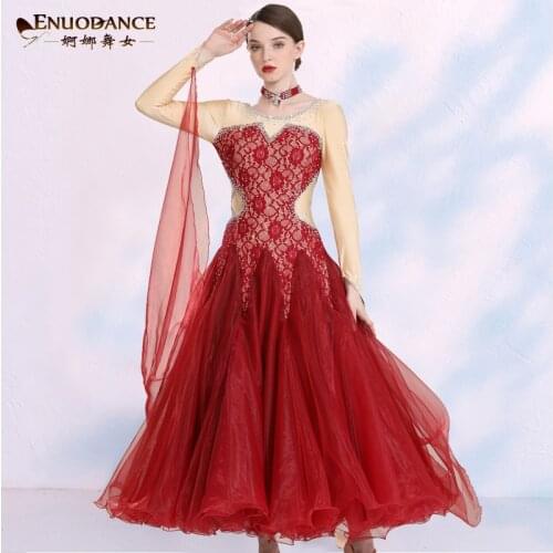 New ballroom waltz modern dance dress ballroom dance competition dresses standard ballroom dancing clothes tango dress MQ2020-2