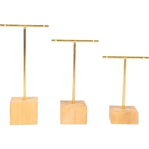 3-Piece Fashion T-Bar Jewelry Display Rack Stand Holder Earrings Hanging Organizer Jewelry Set