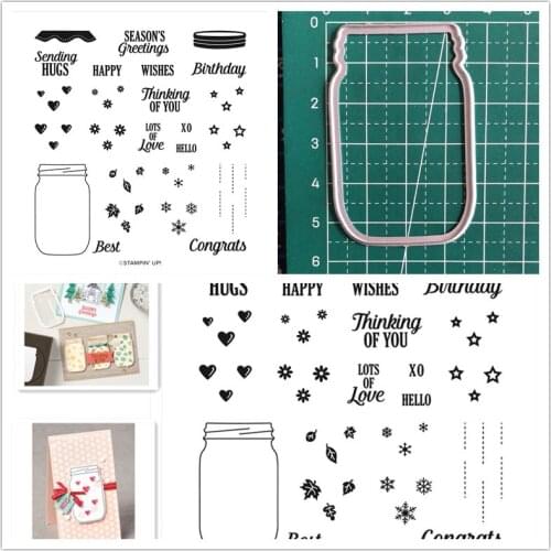 Celebrate Metal Cutting Dies and Stamps for Scrapbook Christmas DIY Stencil Album Make Template Model New Stamps and Dies 2021