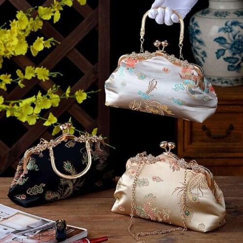 Manual Handbag Fashion Women Evening Bag Qipao Party Banquet Hanfu Bag Wallets Ladies Wedding Clutches Handbag Mini Shoulder Bag