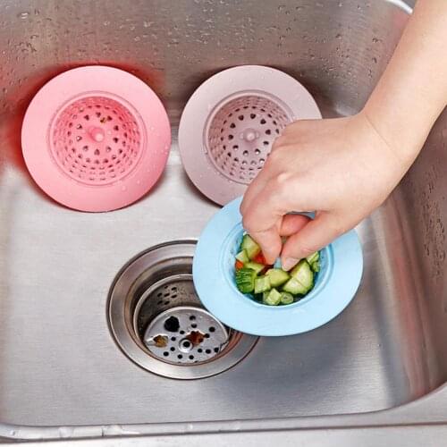 Silicone Sink Drain Hair Catcher Bath Stopper Plug Strainer Filter Shower for Bathroom Kitchen Tools Toliet Gadgets