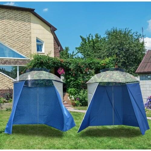 4.8m Fishing Umbrella Folding Shade Cloth Rainproof Wall Cloth Waterproof Beach Sun Protect Apron Camping Tent With Carabiners