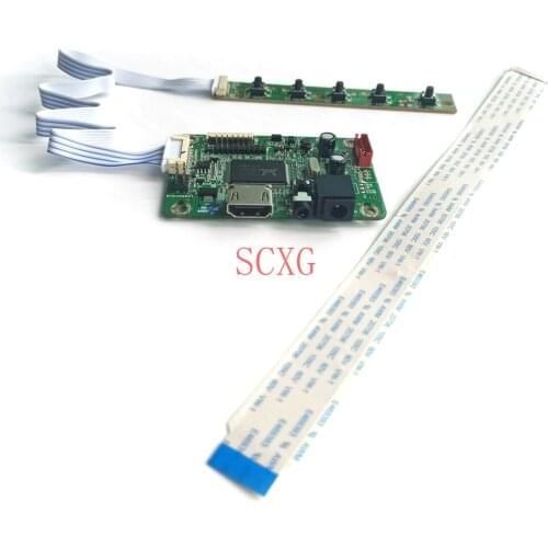 HDMI-compatible LED Matrix Laptop EDP-30Pin Screen drive controller board Fit HB133WX1-201/301/402 DIY kit 1366*768