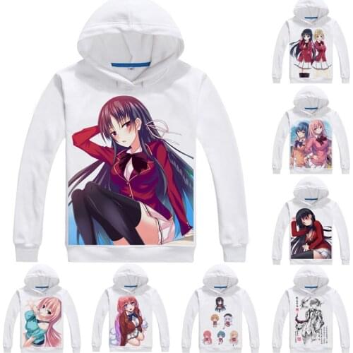 Classroom of the Elite Hoodies Multi-style Hooded Hoodie Kiyotaka Ayanokouji Suzune Horikita Airi Sakura Cosplay Sweatshirts