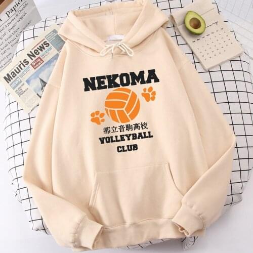 Hoody Haikyuu Volleyball Club Anime Print Mens Hoodies Street Fashion Man Sweatshirts Comfortable Korean Pullover Rock Clothes