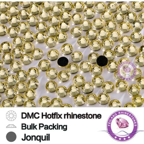 Bulking Packing Jonquil DMC HotFix Rhinestone SS6 SS10 SS16 SS20 SS30 Stones For Dress Garments Bags And Shoes
