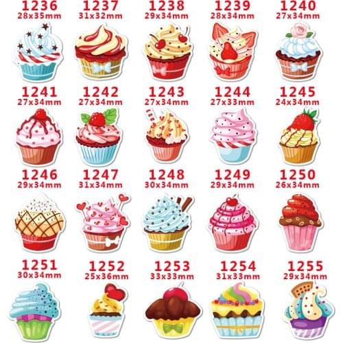 10 Pcs Cartoon Planar Resin Cabochons PR1236