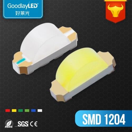 1000PCS/White /Yellow green/Yellow/Blue 1204 SMD LED diode