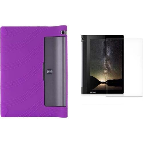 1xClear Screen Protector,Ultra Slim Silicon Soft Cover Smart Skin Silicone Case For Lenovo YOGA Tab 3 10 YT3-X50F X50M X50F X50L