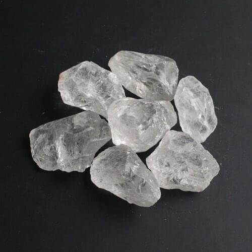 2-5cm 500g 1000g White crystal Raw stone grains Quartz Crystal Stone Rock Chips Specimen Healing collection crystal fish tank D3