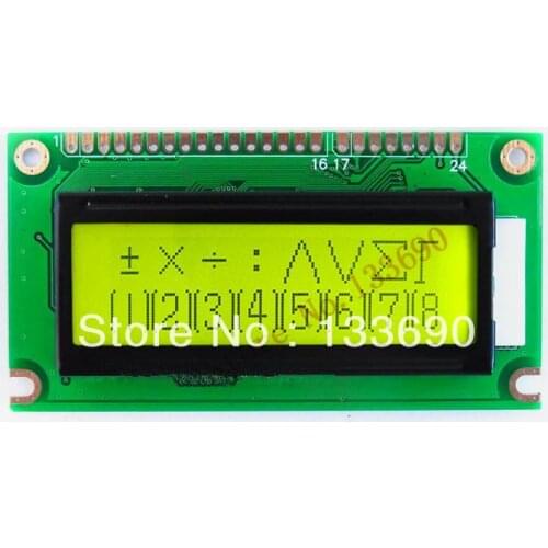 2pcs122x32 Graphic Dot Matrix LCD Module controller IC st7920,Yellow green,Universal LCD