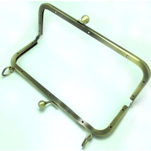 20.5 Cm Screw Mouth DIY Luggage Antique Brass Metal Purse Frame Obag Handles Frame Purse