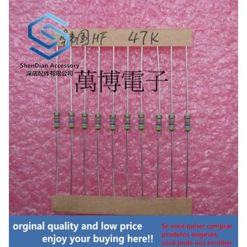 30pcs only orginal new HF resistance HANIL resistance Korea 1/4W 0.25W 47K Euro 47K can pay