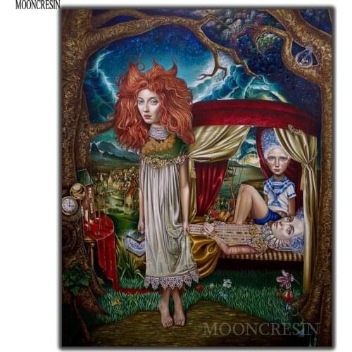 5D Diy Diamond Painting Cross Stitch Resting Princess Needlework 3D Diamond Embroidery Full Round Mosaic Decoration Resin Kits