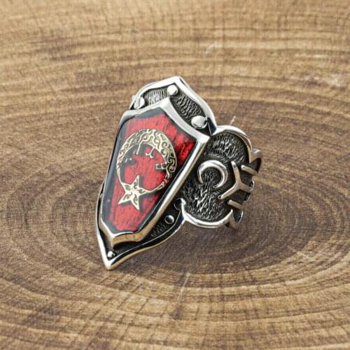 925 sterling Silver Moon Star Thumb Thumb Ring in Traditional ring