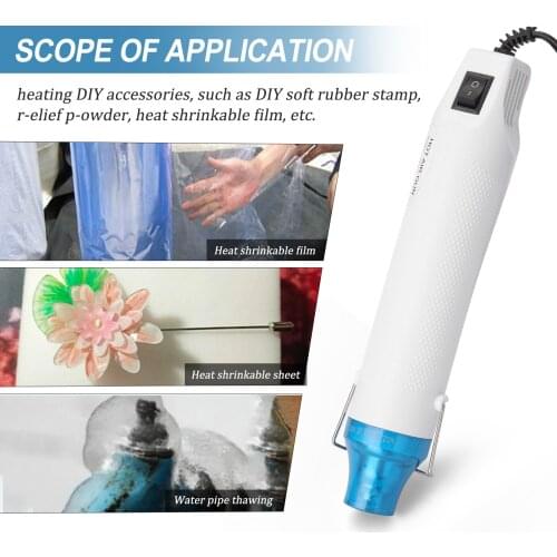 DIY Hot Air Machine DIY Using Heat Machine with Supporting Bracket Electric Hot Air Power Tool Shrink Plastics DIY Tools