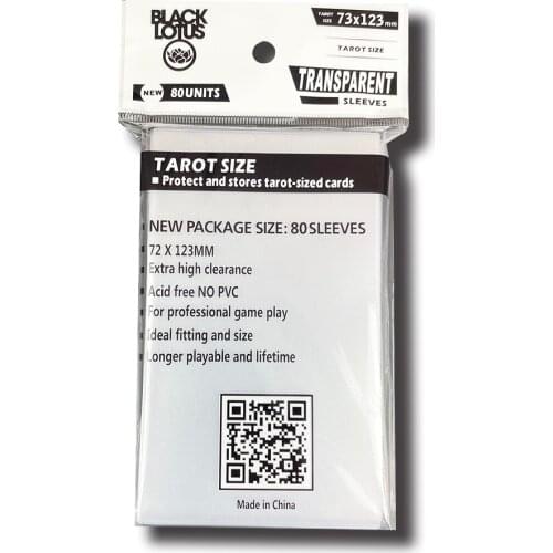 Black Lotus 80 PCS/Lot Acid Free Premium Matte Back Tarot Cards Sleeves 73x123mm Oracle Deck Board Game Protector Covers Shield