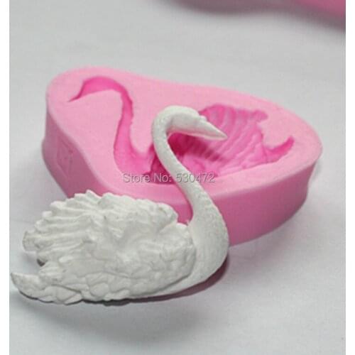 Swan shape siliconecake mold / fondant tool /chocolate mould kitchen tools