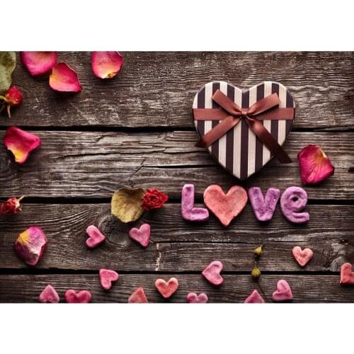 Heart Board Photography Backdrop for Photograph Accessories Wedding Child Kids Baby Shower Cloth Photo Background Photocall