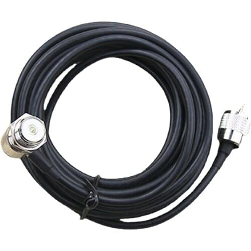 Radio Communication Coaxial Extend Cable 5 Meter Diameter 0.5cm PL259 Male To Female for Mobile Radios Shortwave HF Feeder Cable