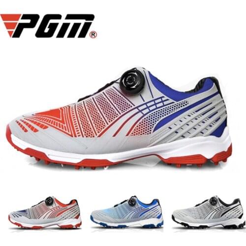 PGM Men Golf Shoes Sports Shoes Rotating Shoe Buckles Anti-slip Anti Skid Multifunctional Waterproof