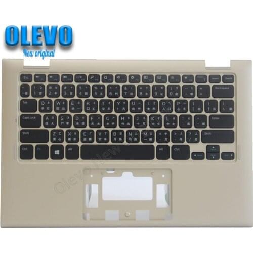 New Original for Dell Inspiron 11 3000 3157 3158 laptop Gold Palmrest Cover With TWN Keyboard