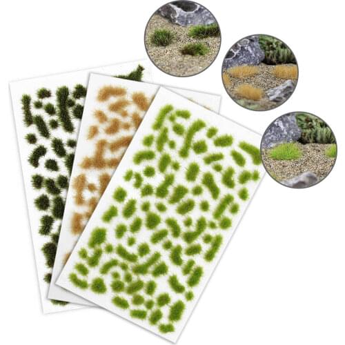 One Pack Irregular Model Lawn Grass Cluster Model Scenery Railway Wargame Accessories PJ17