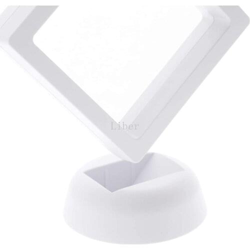 10Pcs 3D Floating Coin Display Stand Case Storage Box for Jewelry Earring Gems Ring Collection Challenge Medal Holder