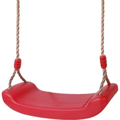 Playground Hanging Swing Seat with Adjustable Rope Replacement Garden Red