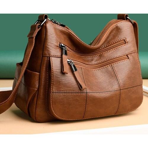 Cross Body Bags for Women 2021 Luxury Handbags Women Bags Designer High Quality Multi-Pocket Soft Leather Casual Shoulder
