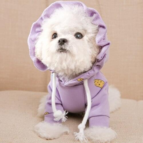 Dog Hoodies Sweatshirt Autumn Winter Dog Clothes Pug Clothing Cat Yorkie Chihuahua Puppy Costumes Poodle Schnauzer Pet Coat