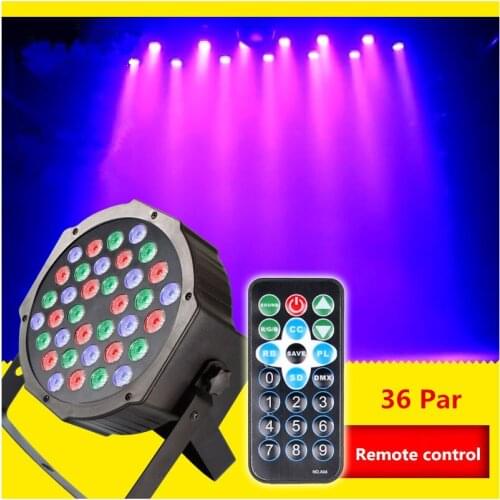 High Quality 36LEDs dyed Lights UV Bar with Remote Control Sound control Activated DMX Par DJ