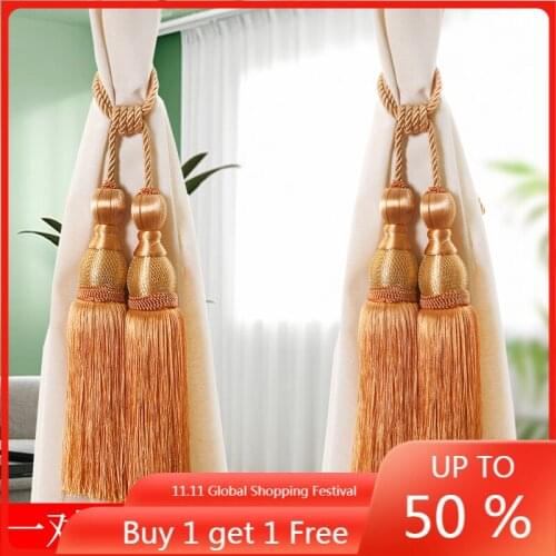 Curtain Bandage Curtain Buckle Binding Lanyard Rope Hyundai Tassel Hanging Ball Tassel Structured Curtain Curtain Bandage