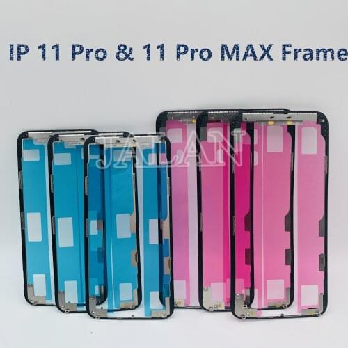 10pcs/lot Frame with adhesive tape for iphone x to 12promax LCD repair top quality front Bezel frame