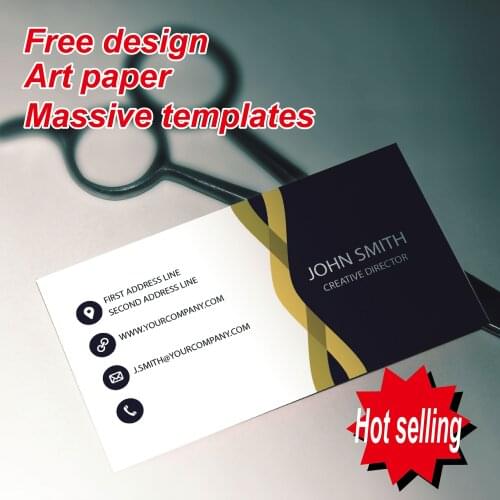 100 business cards customized quickly and professionally produce high-end atmospheric square rounded double-sided color printing