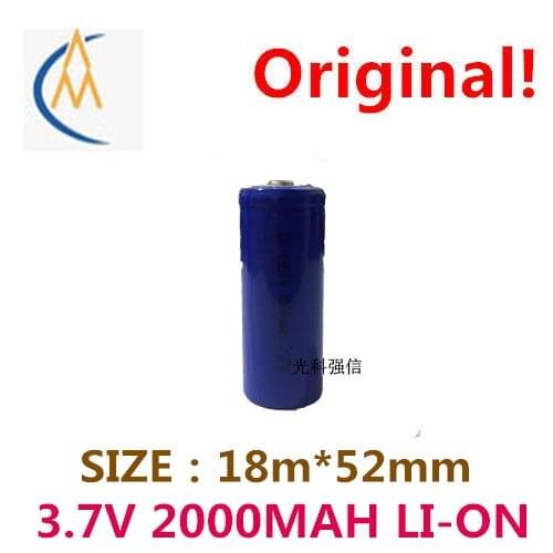 Brand new authentic 18500 3.7 V li-ion battery 2000 mah camera/head lamp/alternative 3 section 7 battery point