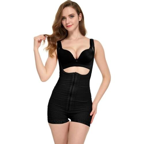 Shapewear waist trainer Ladies Bodysuit Thigh Slimmer Open Bust Slimming Women gaine Shaper butt lifter control tummy girdle