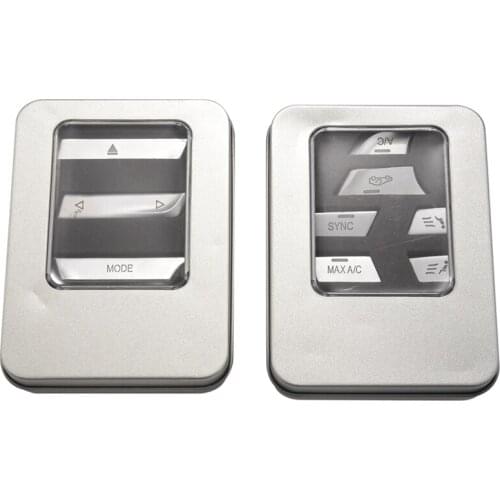 Car Center Console Air Condition Switch Buttons Cover 12Pcs for BMW 5 Series 528 530 G30 540Li 2018 ABS Chrome