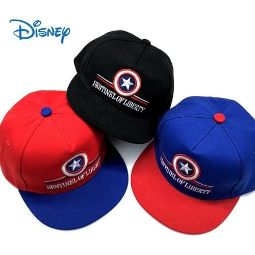 Disney Marvel Superhero Children Boys Girls Baseball Cap Casual Hat Captain America Shield Childrens Hat Adjustable Sun Hat