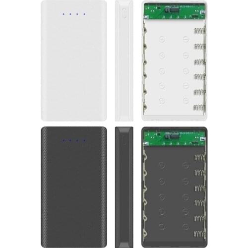 DIY 6x18650 Battery Case With Indicator Power Bank Shell Portable External Box without Battery Powerbank Protector