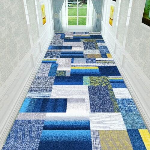 Long Rugs In A Geometric Style for Staircase Hallway Carpet Hotel Runner Area Carpet Wedding Party Floor Mat