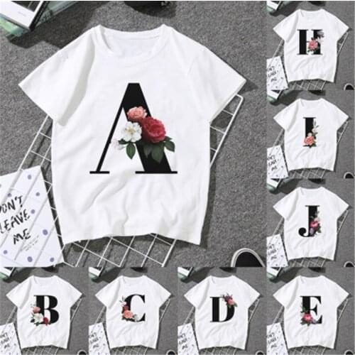 LINNA Casual white Harajuku T-shirt with English alphabet print short T-shirt female 2020 new summer T-shirt couple wear
