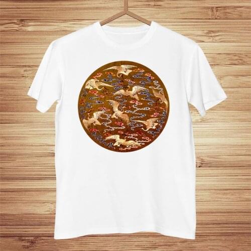 Oversize T-shirt Ulzzang Harajuku Chinese Dragon Print T Shirt Mens Casual Short Sleeve Streetwear Tops Female T-Shirt Clothing