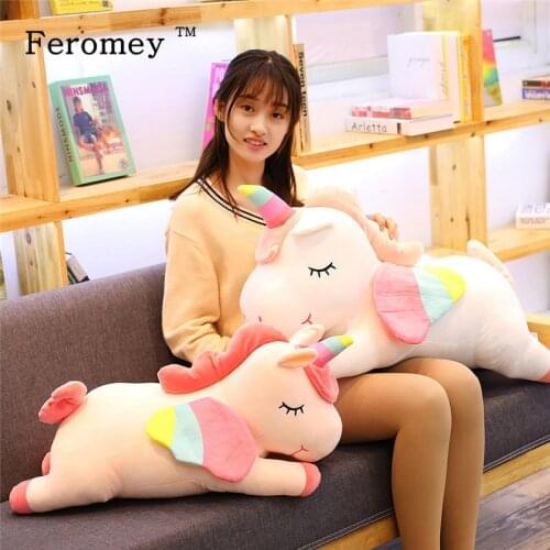 Giant Unicorn Plush Doll Toys Cute Unicorn Soft Stuffed Toys 20-60cm Animal Horse Plush Toys Children Kids Birthday Gifts
