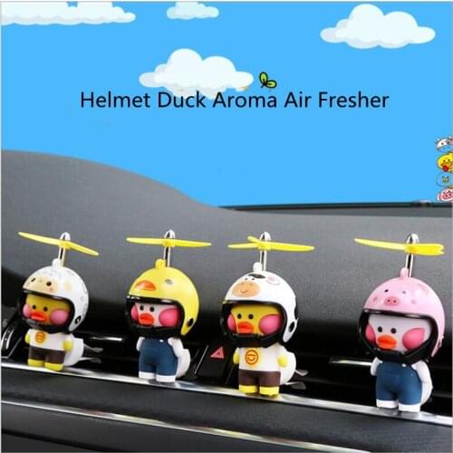2020 Hotsale Helmlet Duck Air Conditioning Air Outlet Aroma Decoration Light Fragrance Car Air Fresher Vent
