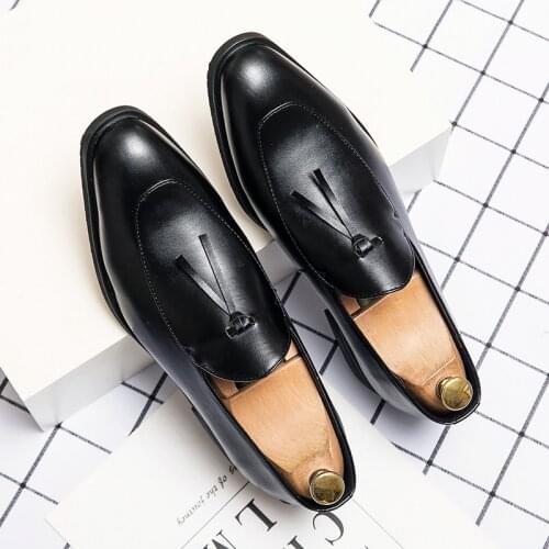 Mazefeng summer mens business formal shoes fashion elegant formal wedding shoes mens casual office Oxford mens shoes EUR38-46
