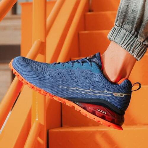 Outdoor Lace-up Mens Climb Shoes Leisure Mesh Men Running Shoes Comfortable Big Size Mens Sport Shoes Tenis Masculino