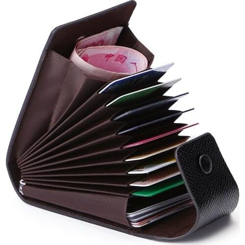 Men Credit Card Holder Leather Purse for Cards Case Wallet for Credit ID Bank Card Holder Women Cardholder and Coins