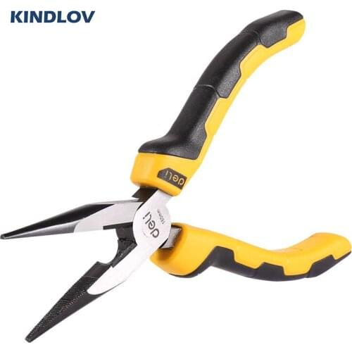KINDLOV Long Nose Pliers Electrical Wire Stripper Precision 6/8 Inch Crimper Crimping Multitool CR-V Nippers Cutter Hand Tools